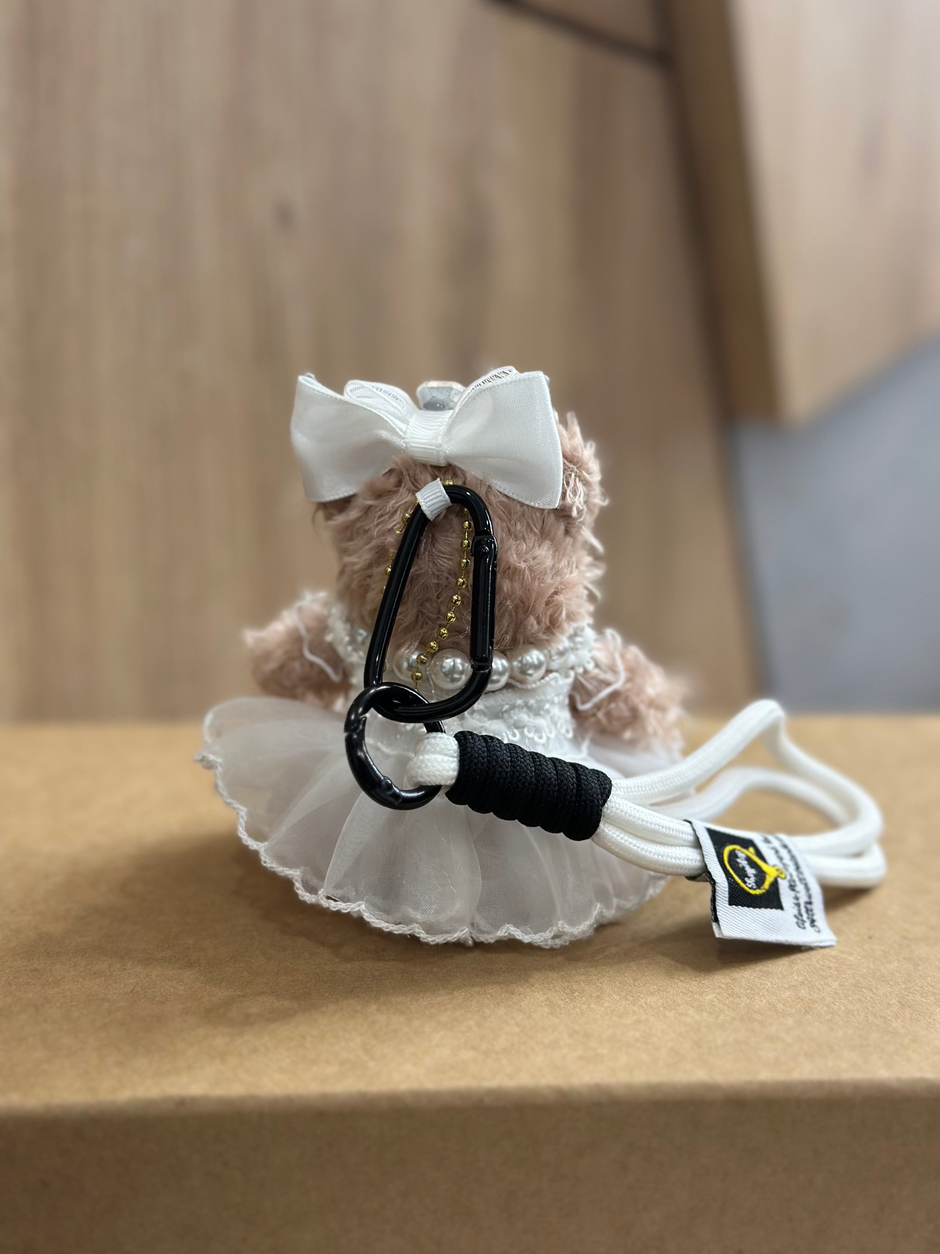 Belle bear Bag Charm