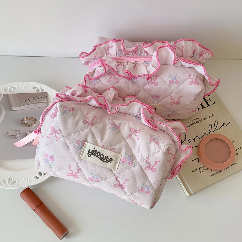 Ruffle Rose Pouch