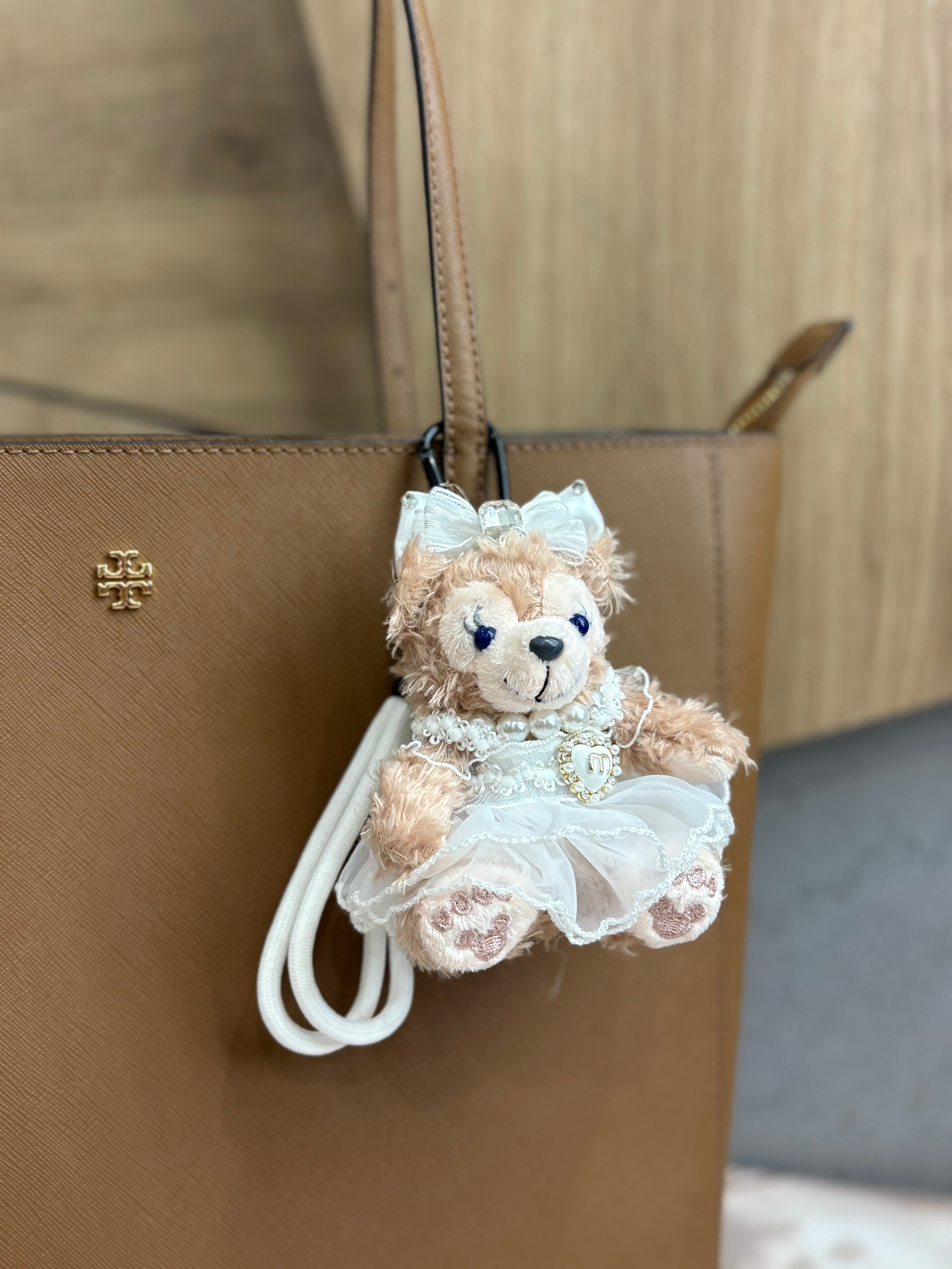Belle bear Bag Charm