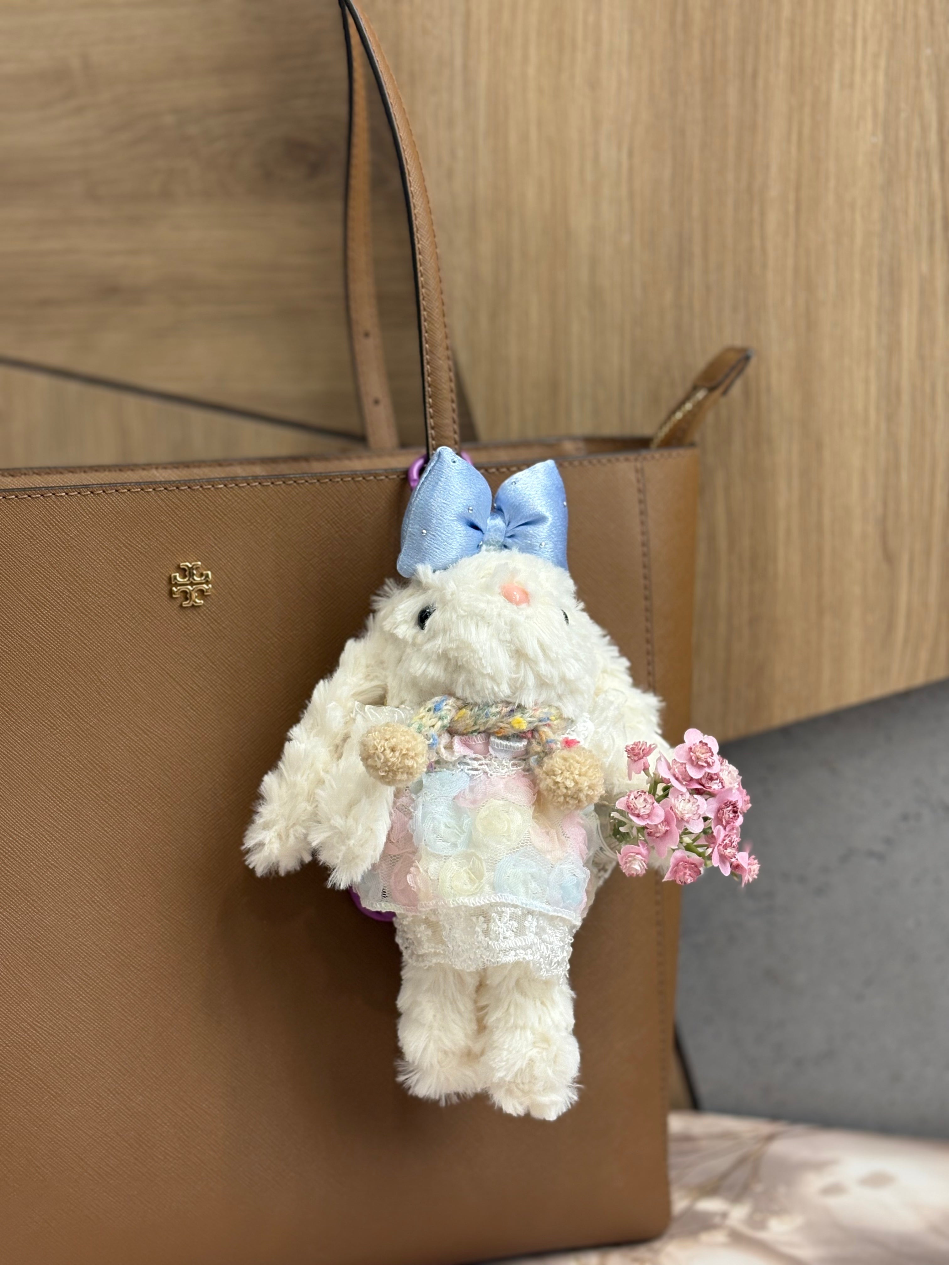 Blossom Bunny Bag Charm