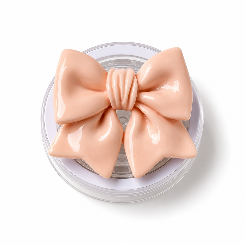 The Glazed Bow Phone Grip - Pink