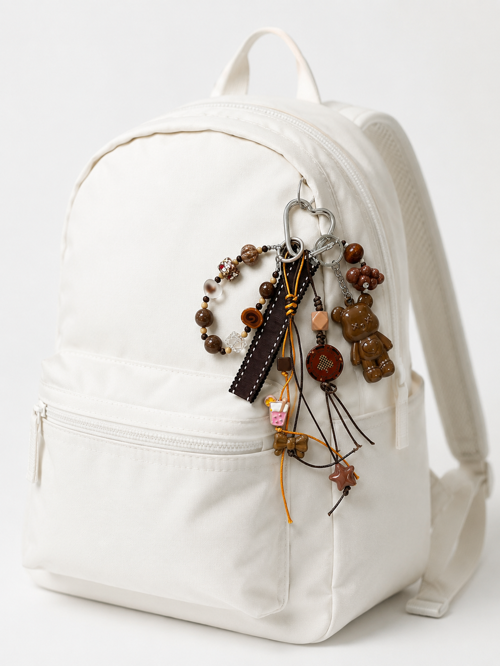 Mocha Teddy Charm