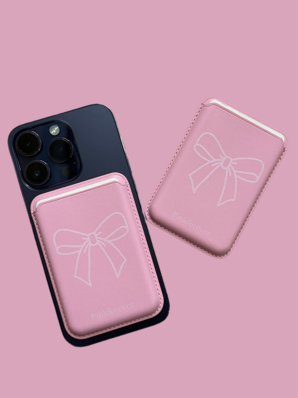 Pink Bow MagSafe Card