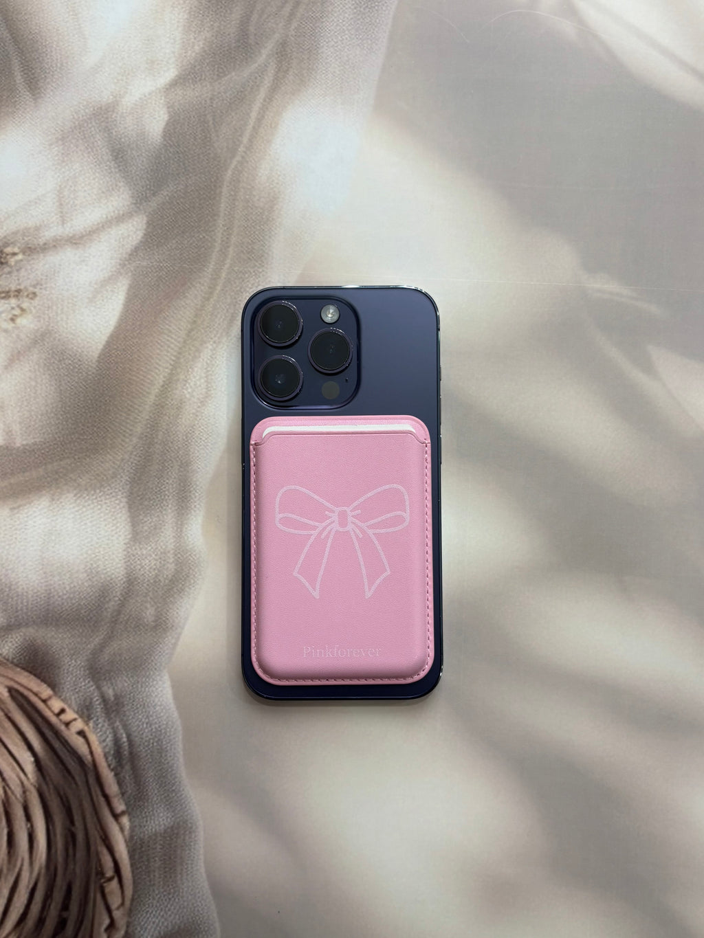 Pink Bow MagSafe Card