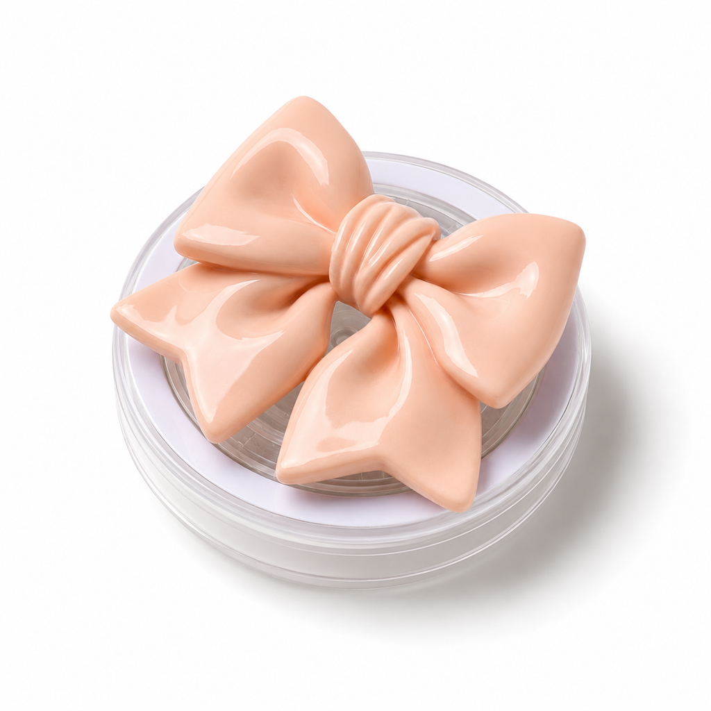 The Glazed Bow Phone Grip - Pink