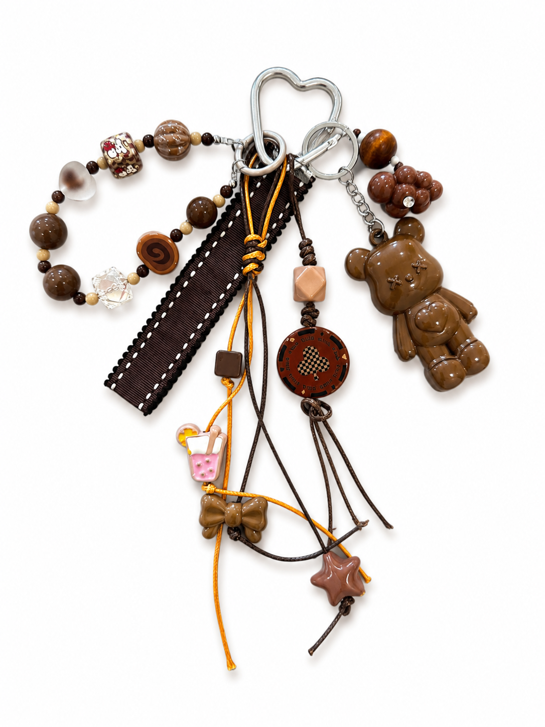 Mocha Teddy Charm