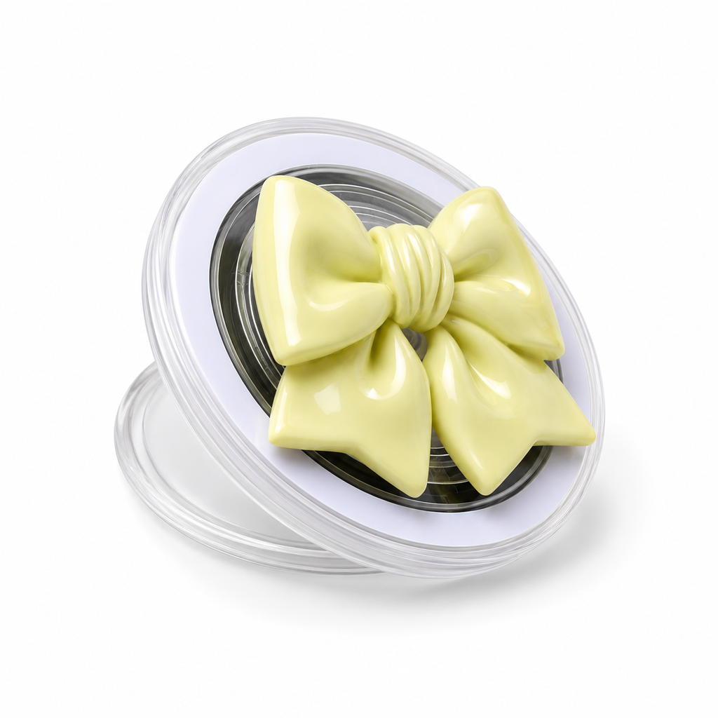 The Glazed Bow Phone Grip (Lime)