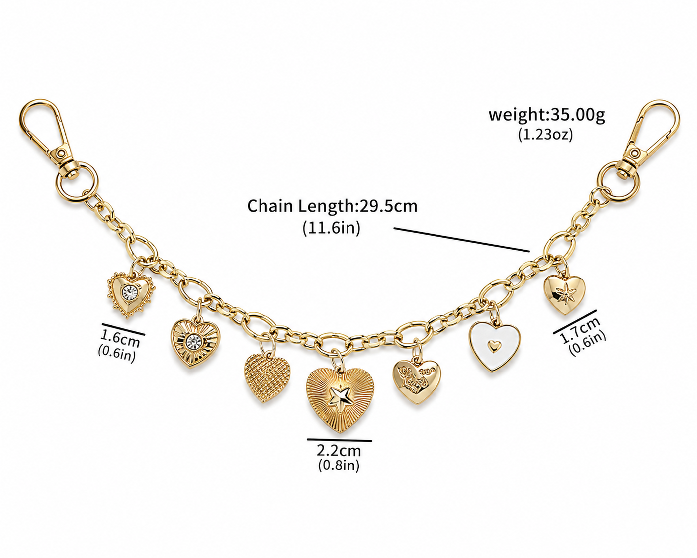Heartbeat Bag Chain