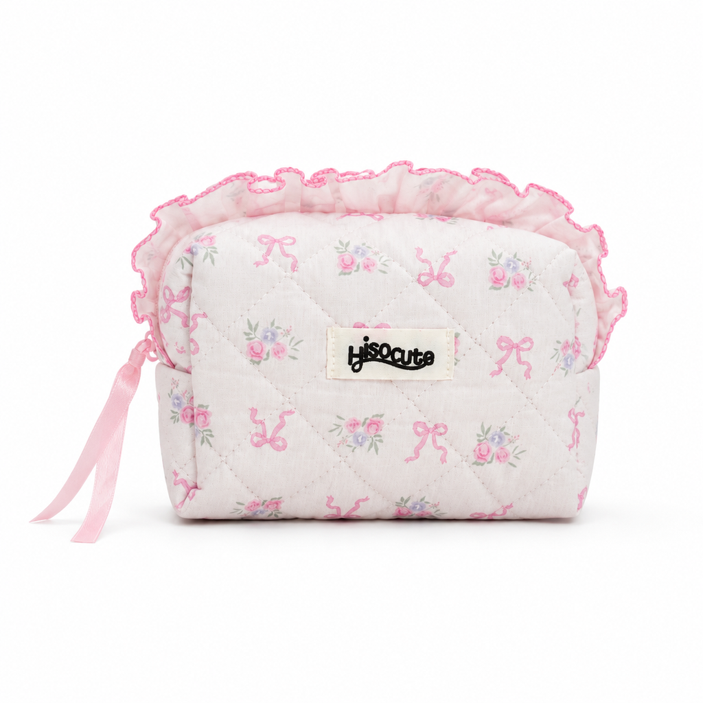 Ruffle Rose Pouch