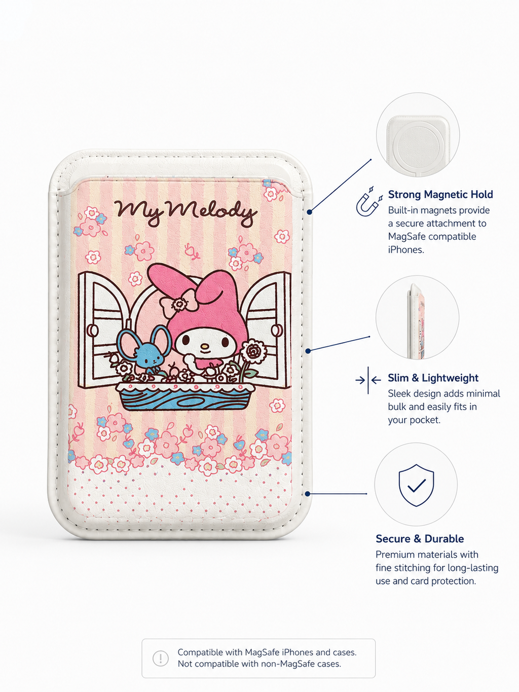 My Melody MagSafe Card Holder
