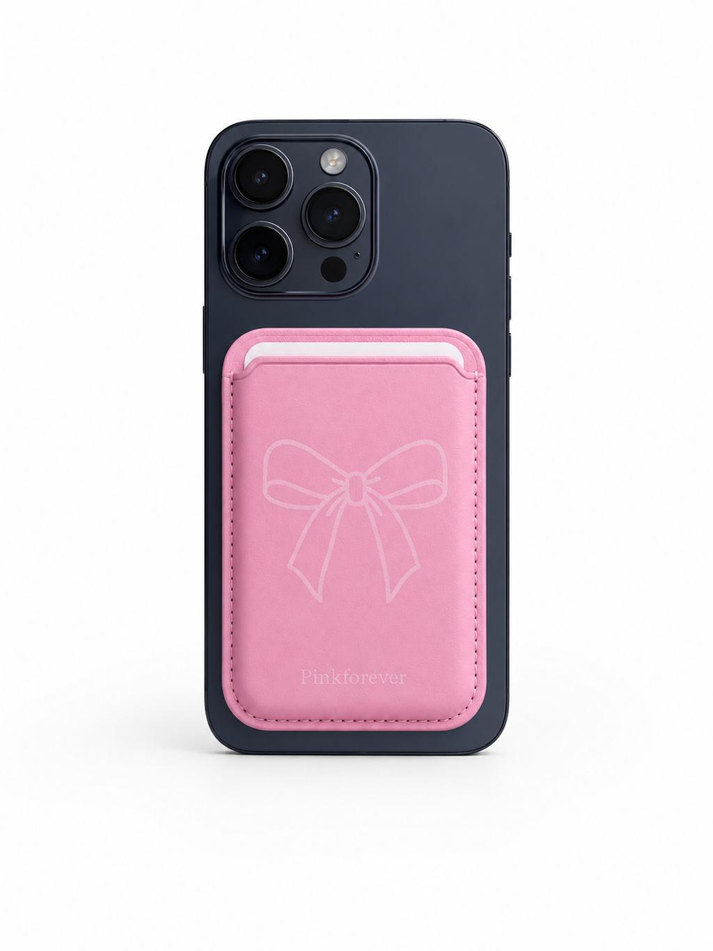 Pink Bow MagSafe Card