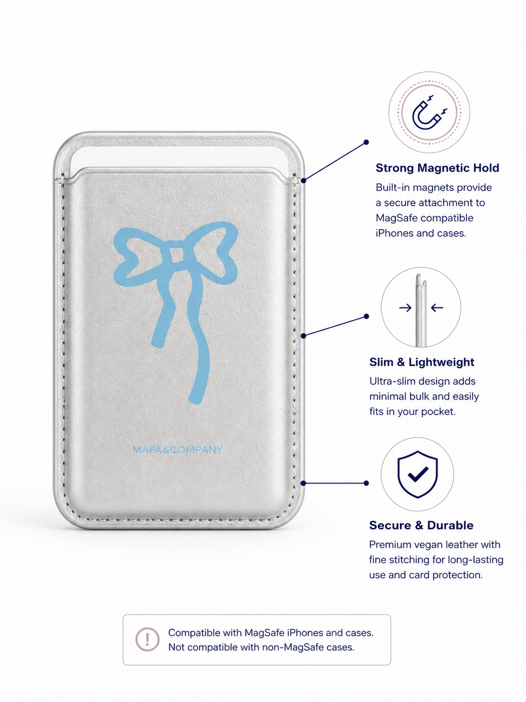 The Lumière Bow Card Holder