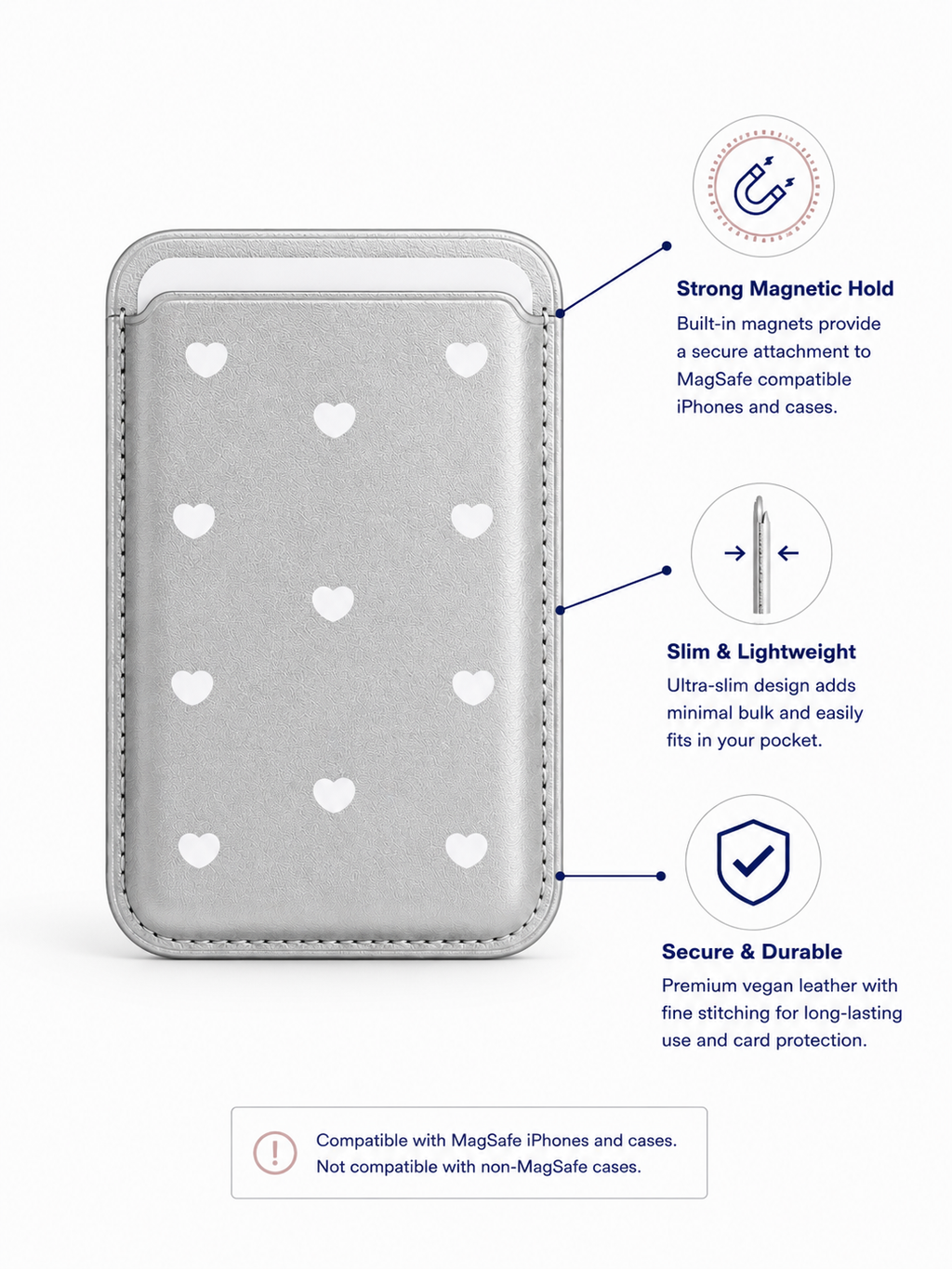The Stardust Heart Card Holder