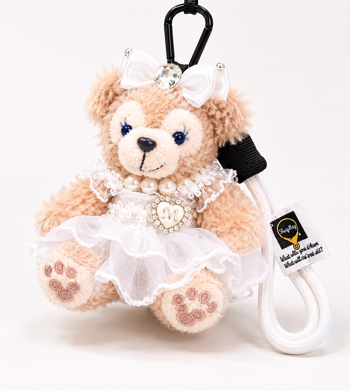 Belle bear Bag Charm