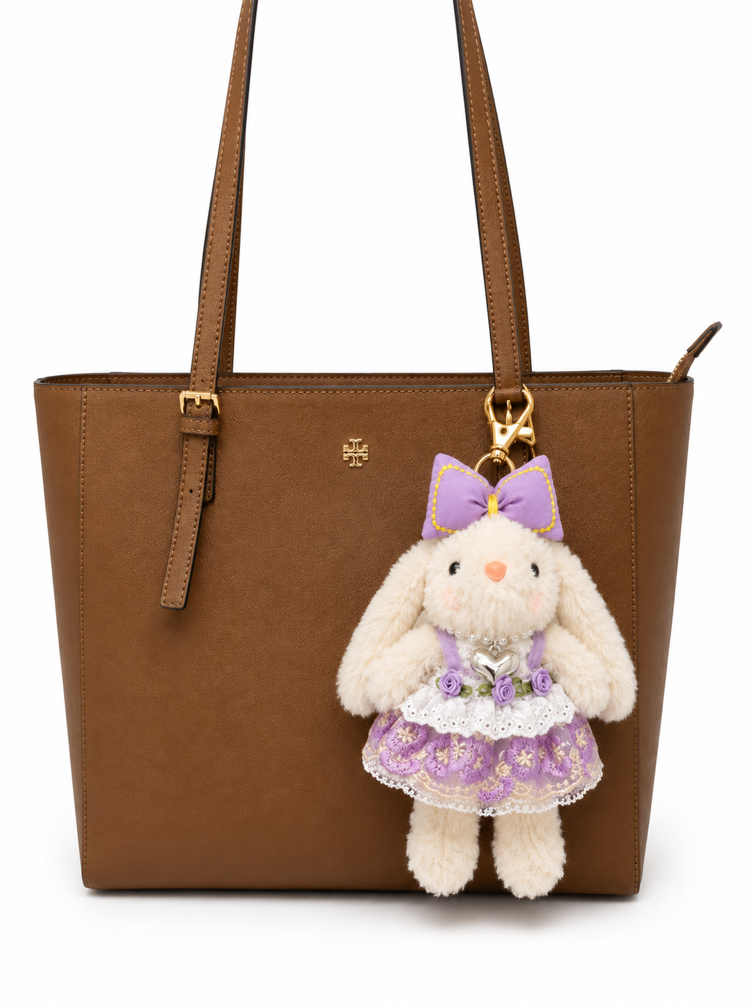 Lavender Bunny Bag Charm