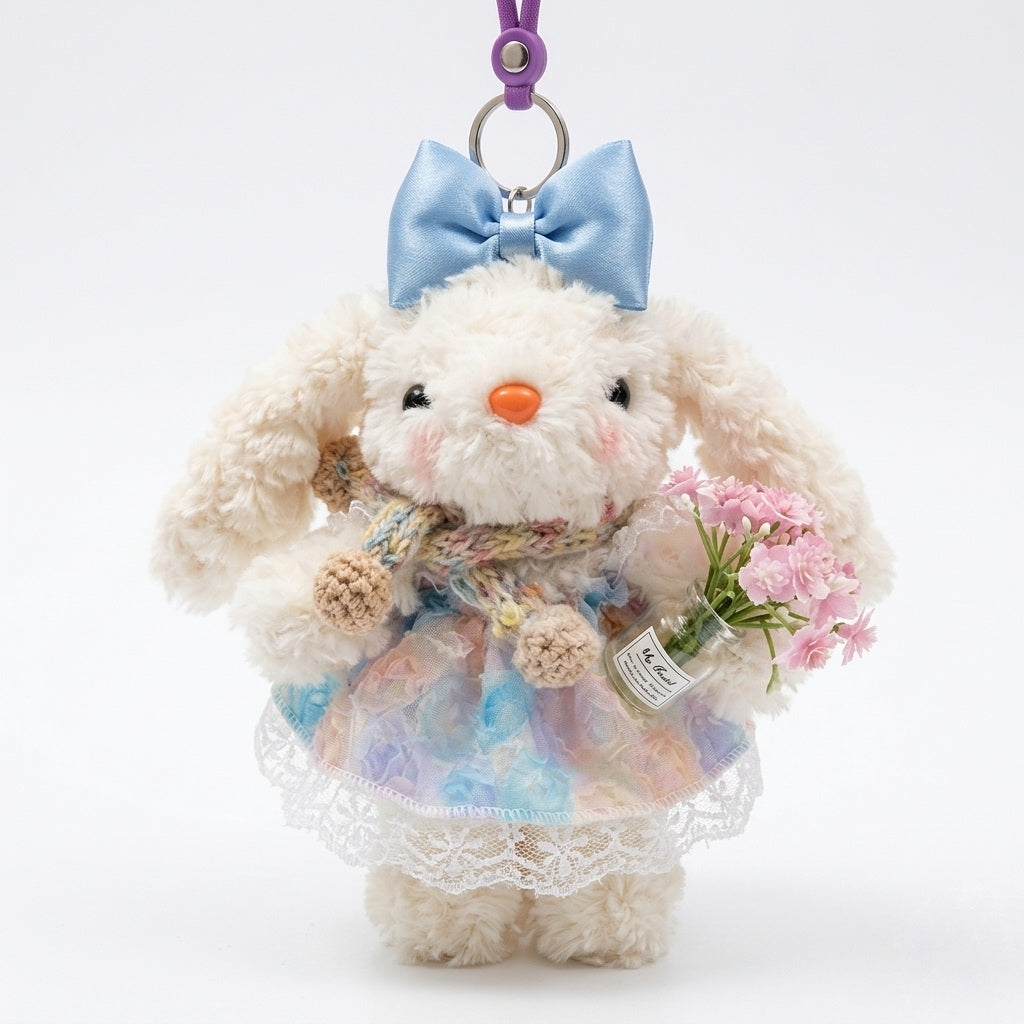 Blossom Bunny Bag Charm