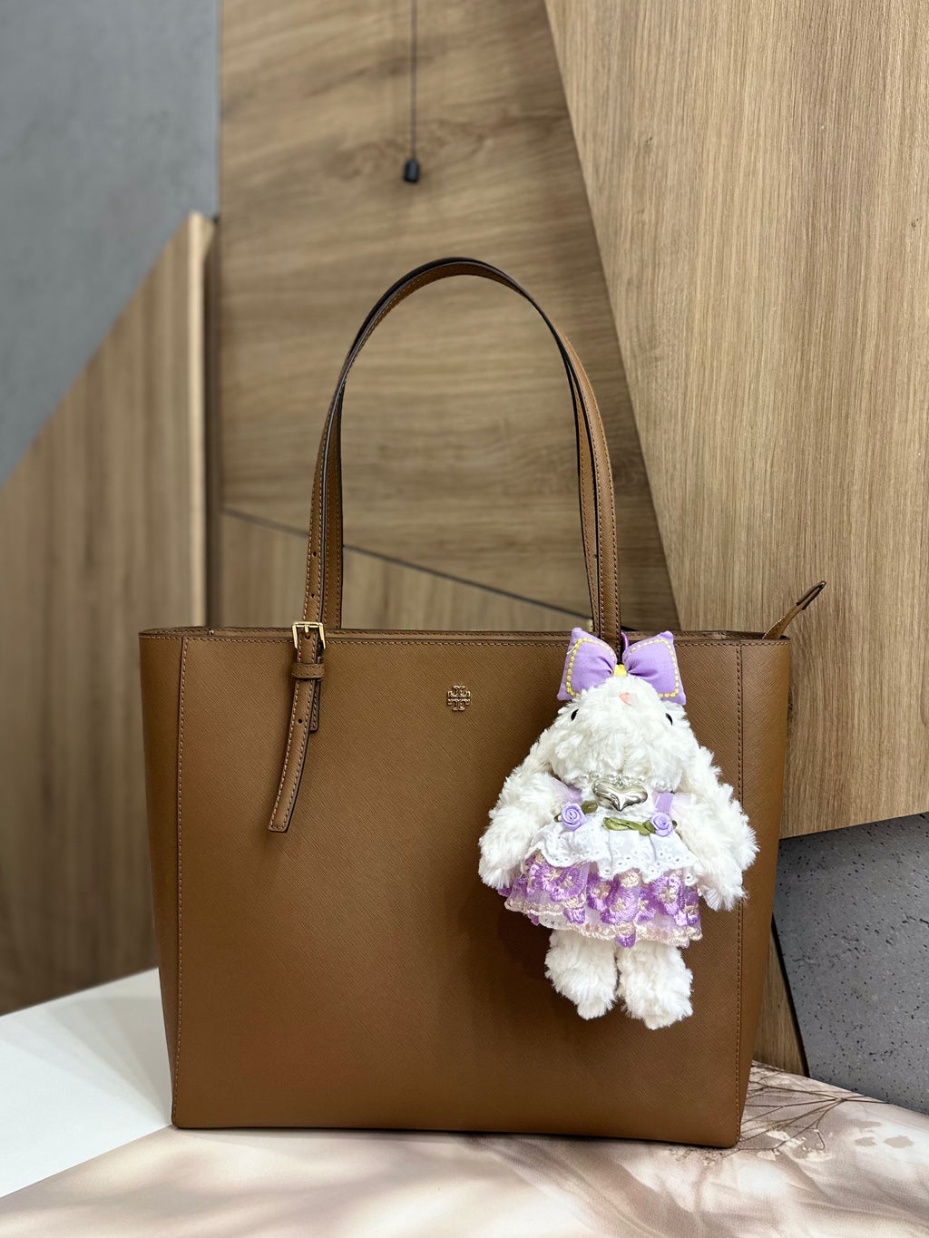 Lavender Bunny Bag Charm