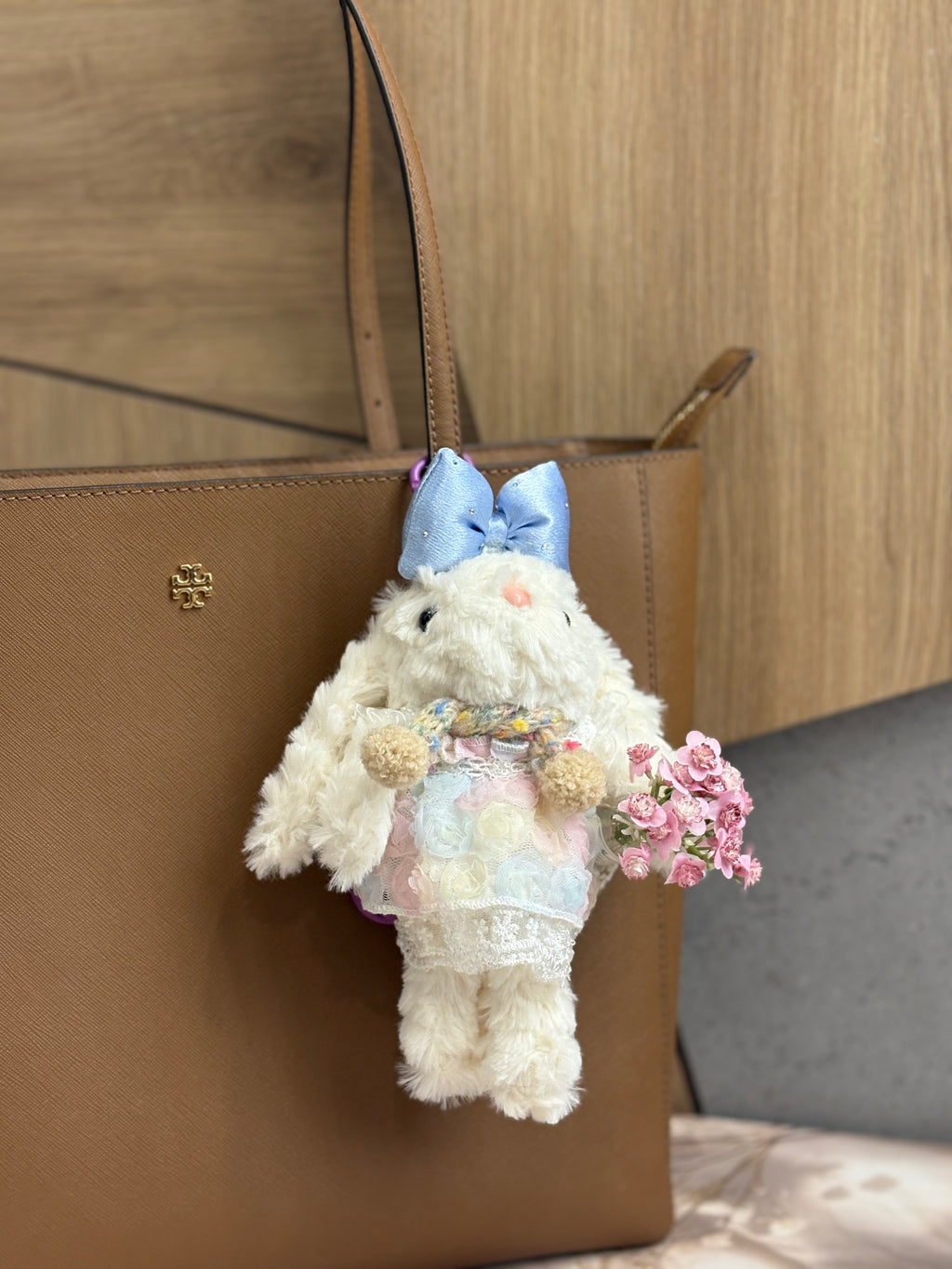 Blossom Bunny Bag Charm