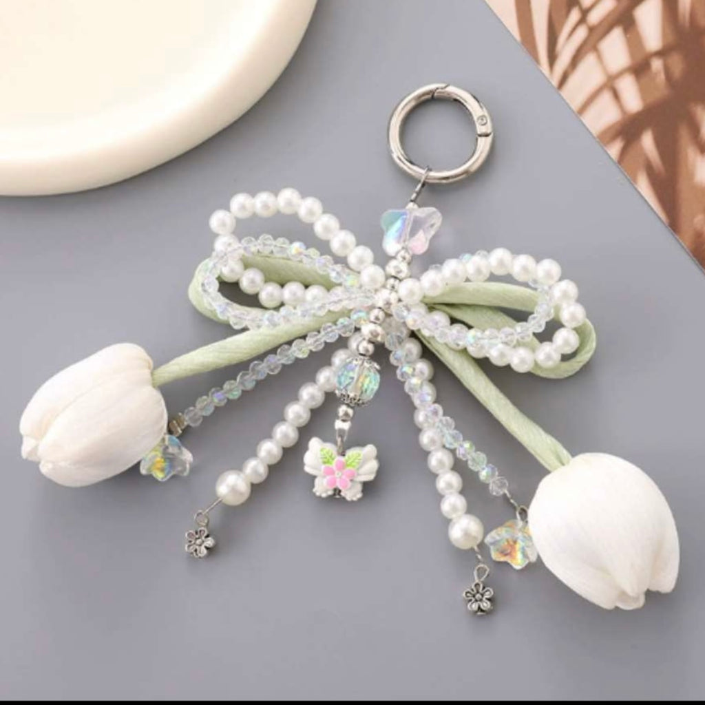 Tulip Pearl Charm
