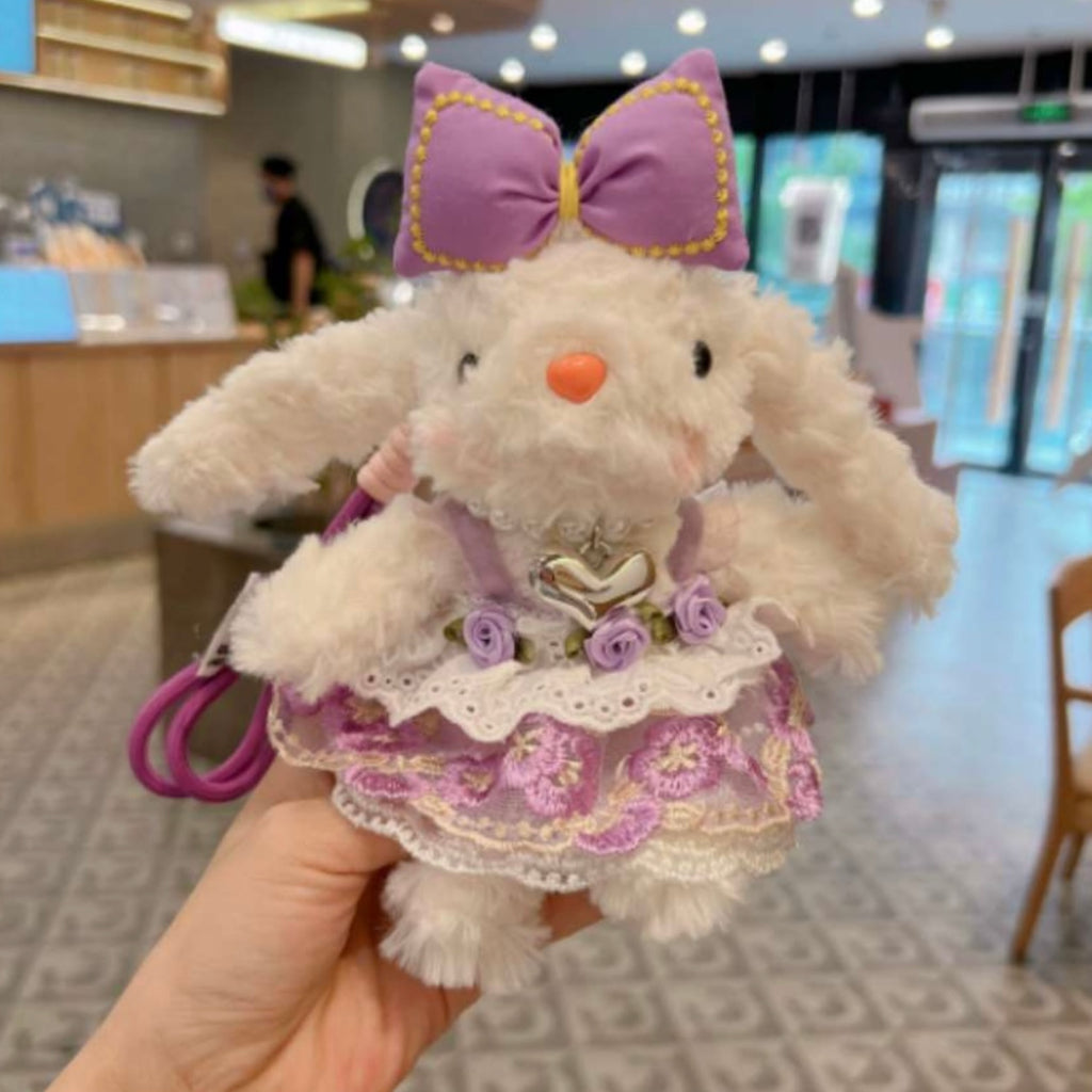 Lavender Bunny Bag Charm