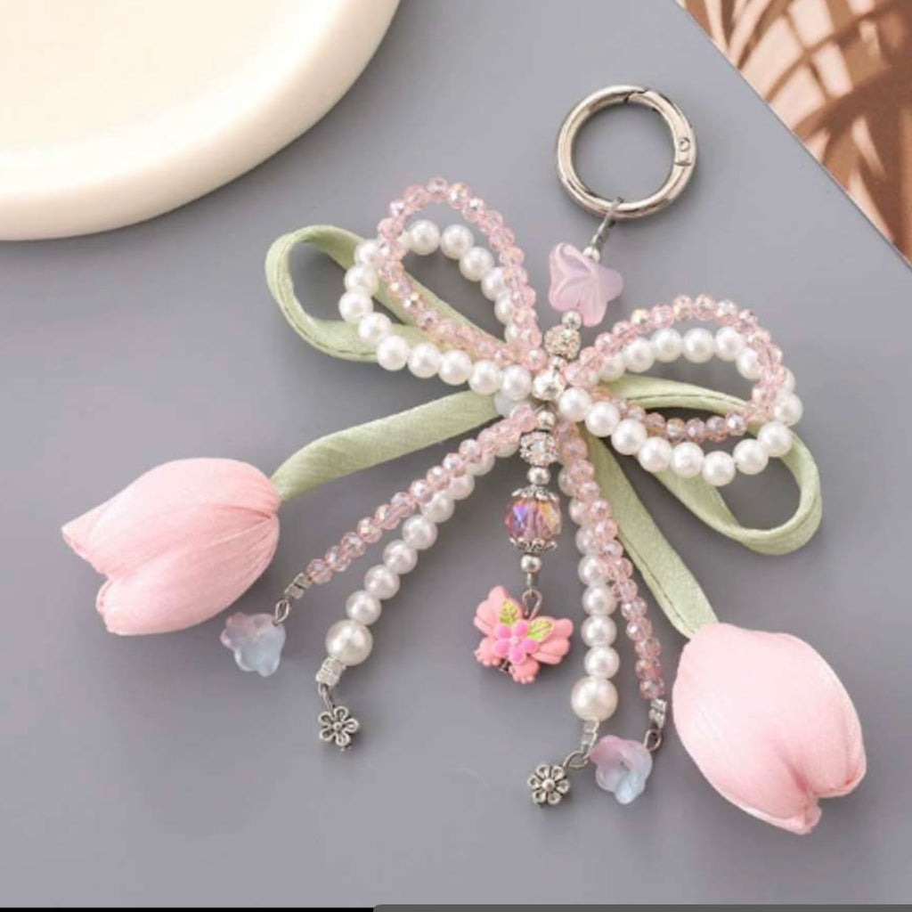 Tulip Pearl Charm